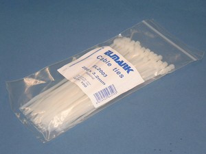 Cable-Tie-Natural-3.2-x-200-UV-Resist-(Pck/100)-(30974)