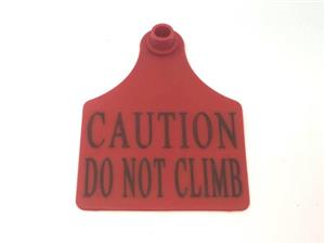 Maxi-Female-Red-Pole-Tag--Caution-Do-Not-Climb-(35278)