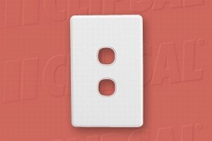 Clipsal-2-Aperture-face-Plate-Vertical-Horizontal-White-(32041)