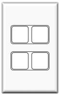 (RP)-Switch-Plate-4-Aperture-PDL-600-Series-(31868)
