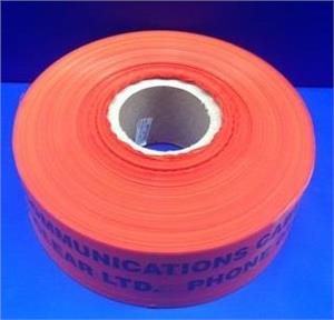 (ONE-NZ)-Hazard-Strip-VODAFONE-NZ-75mm-x-80mu-x-500mtr-(orange-tape/black-print)-(33112)